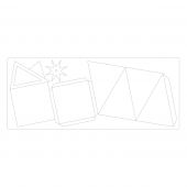666046 - Sizzix ScoreBoards XL Die - Geometric Box by Eileen Hull